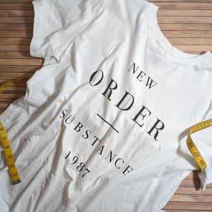 H&M New Order Substance Reprint White Album Tee